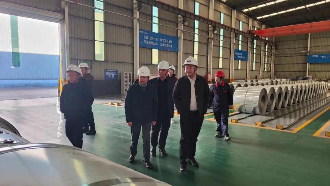 華菱安賽樂(lè)米塔爾汽車(chē)板領(lǐng)導(dǎo)一行到公司考察交流
